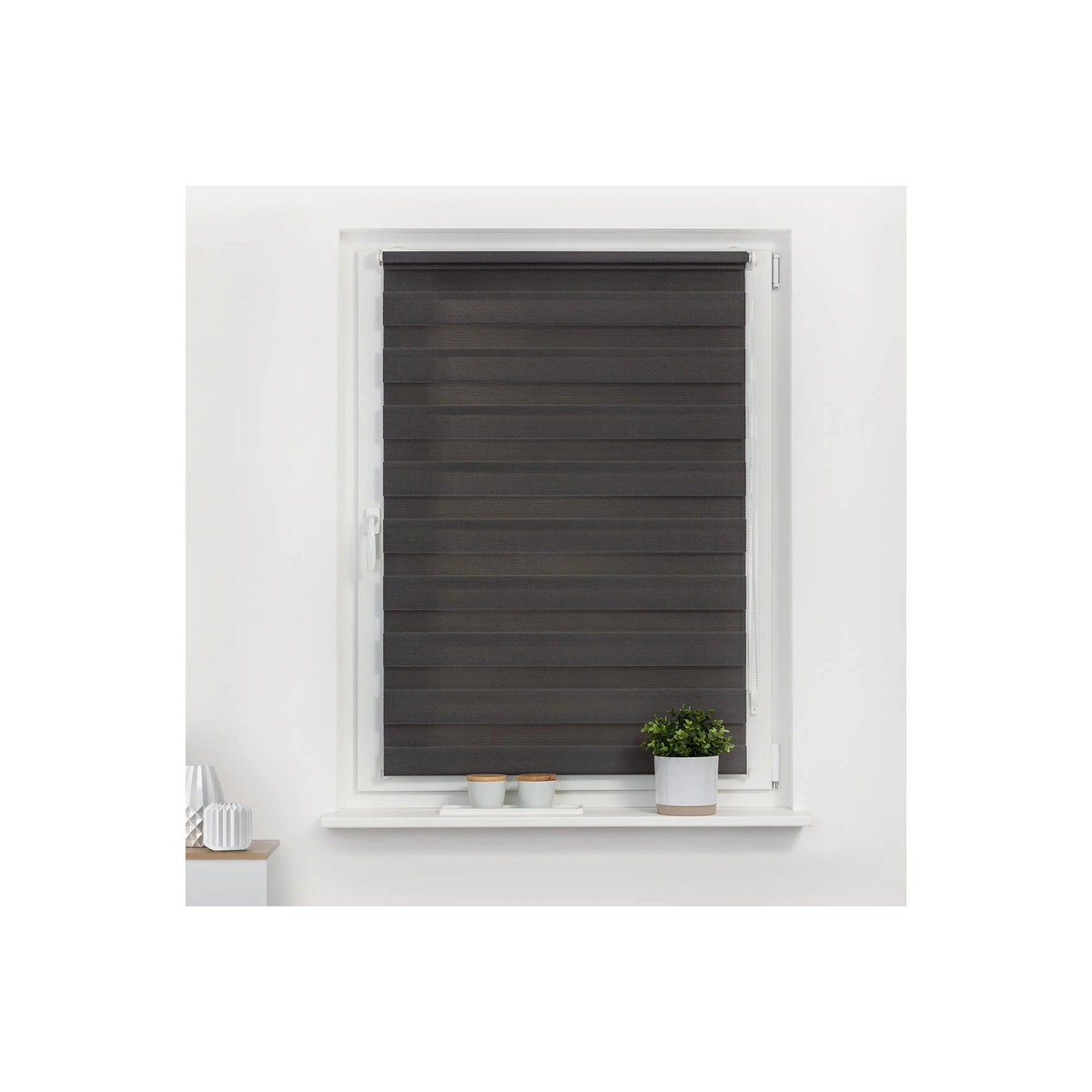 Lichtblick Duo Rollo Klemmfix ohne Bohren, Anthrazit, B: 90 cm, H: 220 cm - Bild 3