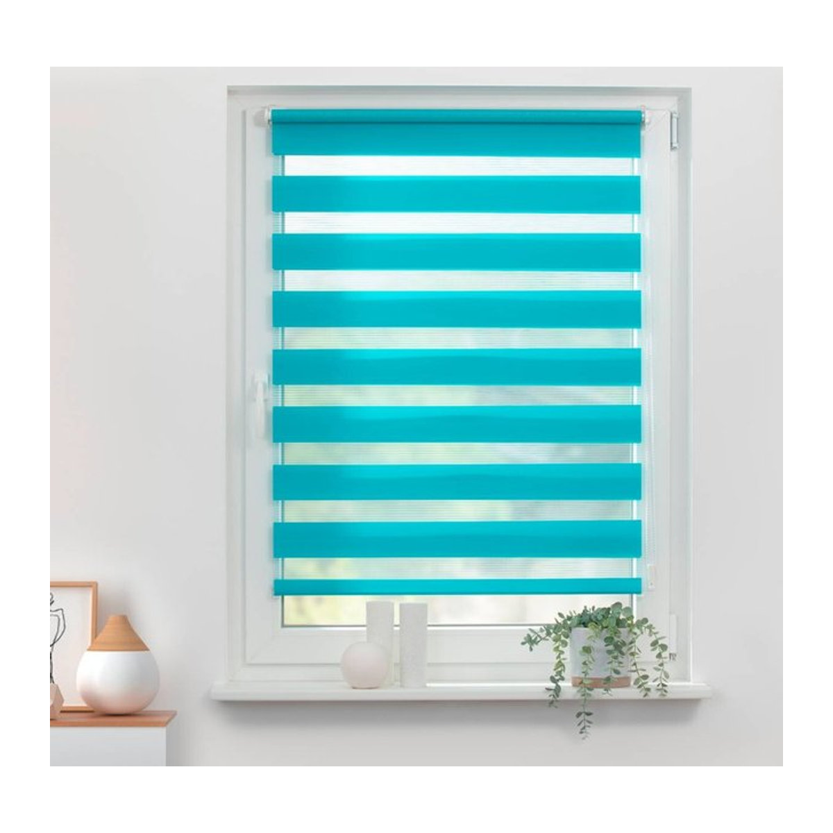 Lichtblick Duo Rollo Klemmfix ohne Bohren Blau B: 60 cm, H: 150 cm - Bild 4