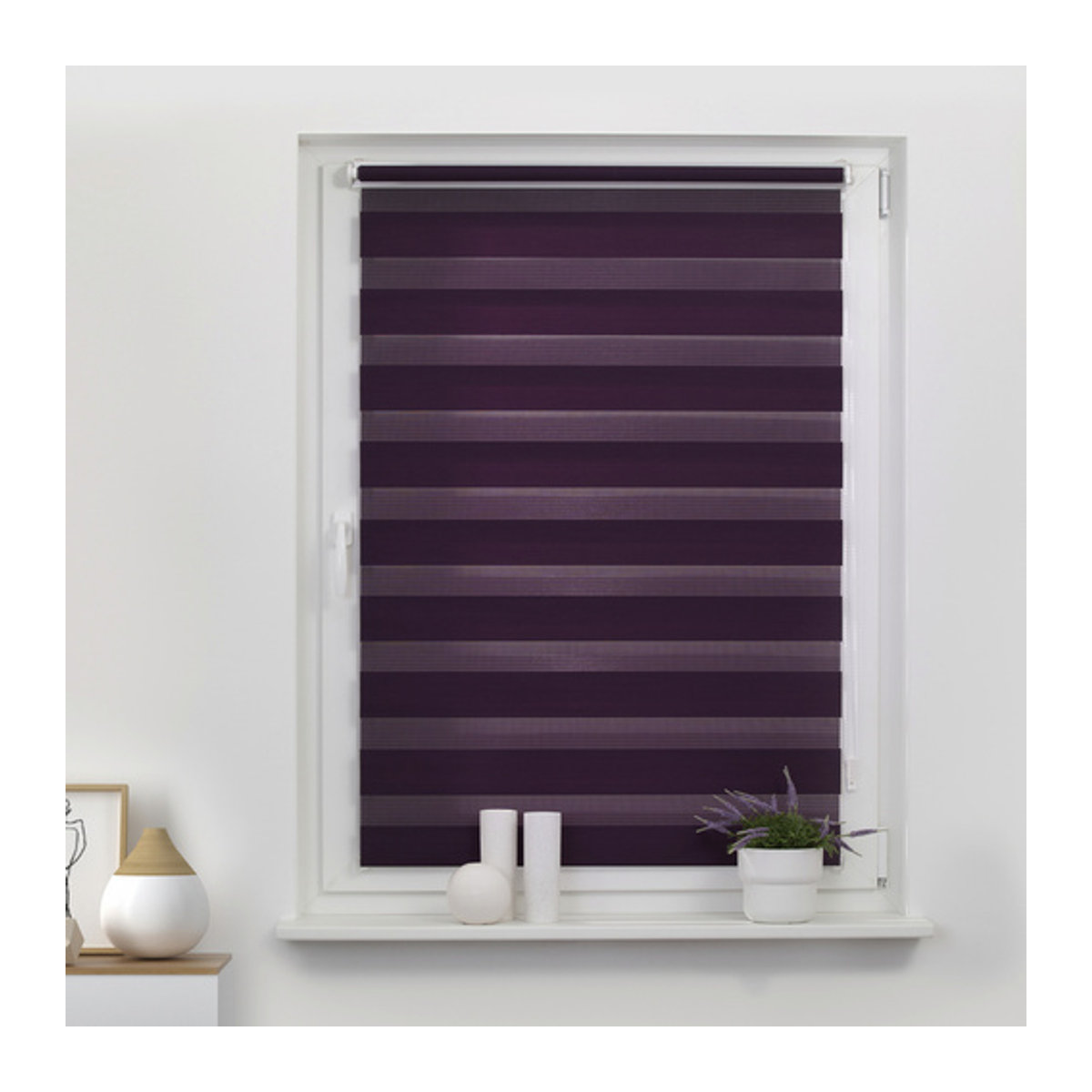 Lichtblick Duo Rollo Klemmfix ohne Bohren Brombeer B: 80 cm, H: 150 cm - Bild 10