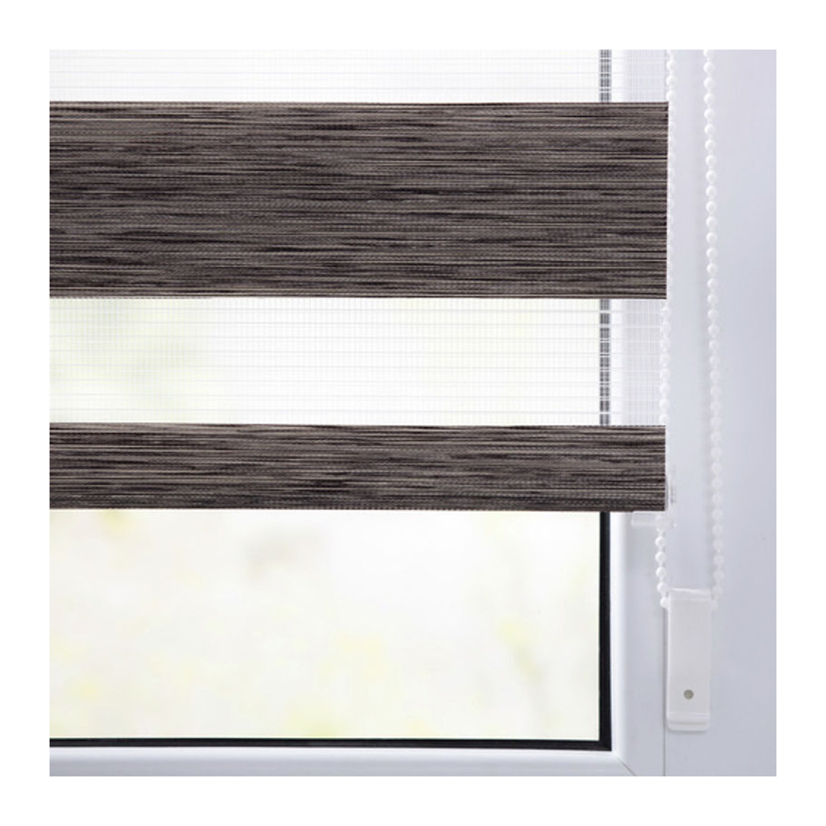 Lichtblick Duo Rollo Klemmfix ohne Bohren, hellbraun meliert, B: 60 cm, H: 150 cm - Bild 5