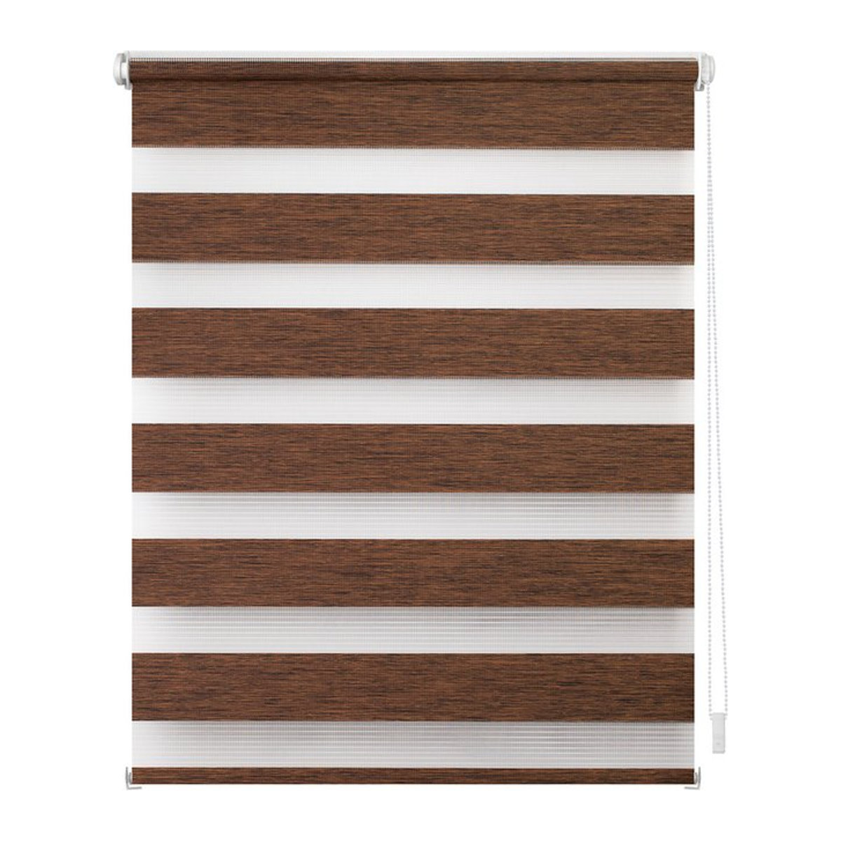 Lichtblick Duo Rollo Klemmfix ohne Bohren meliert Dunkelbraun B: 90 cm x H: 150 cm - Bild 1