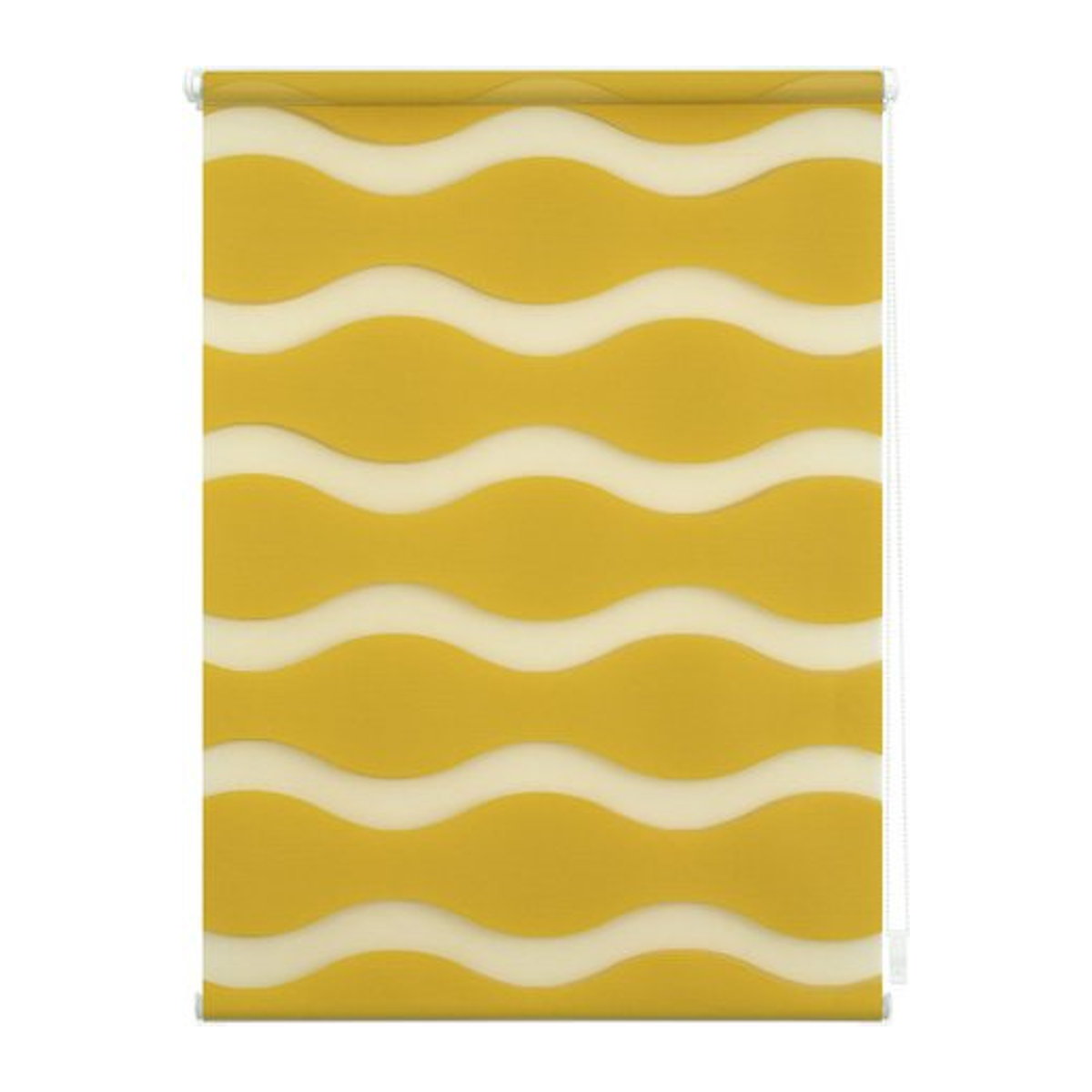 Lichtblick Duo-Rollo Klemmfix ohne Bohren Welle in Gelb, B: 150 cm x H: 110 cm - Bild 1
