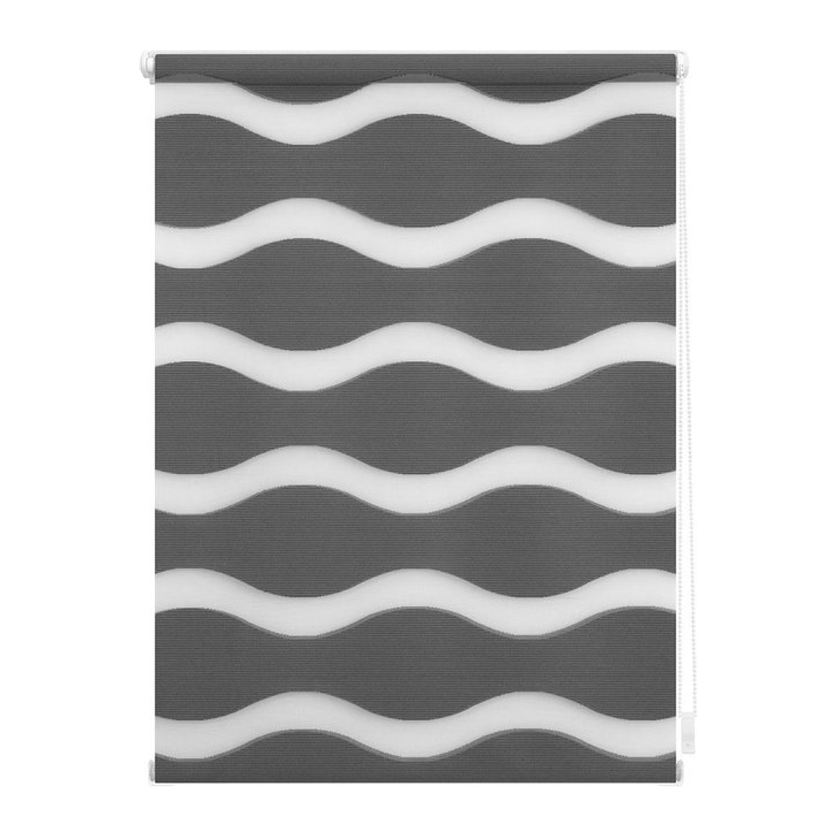 LICHTBLICK Duo Rollo Welle Klemmfix ohne Bohren Anthrazit B: 70 cm, H: 150 cm - Bild 1