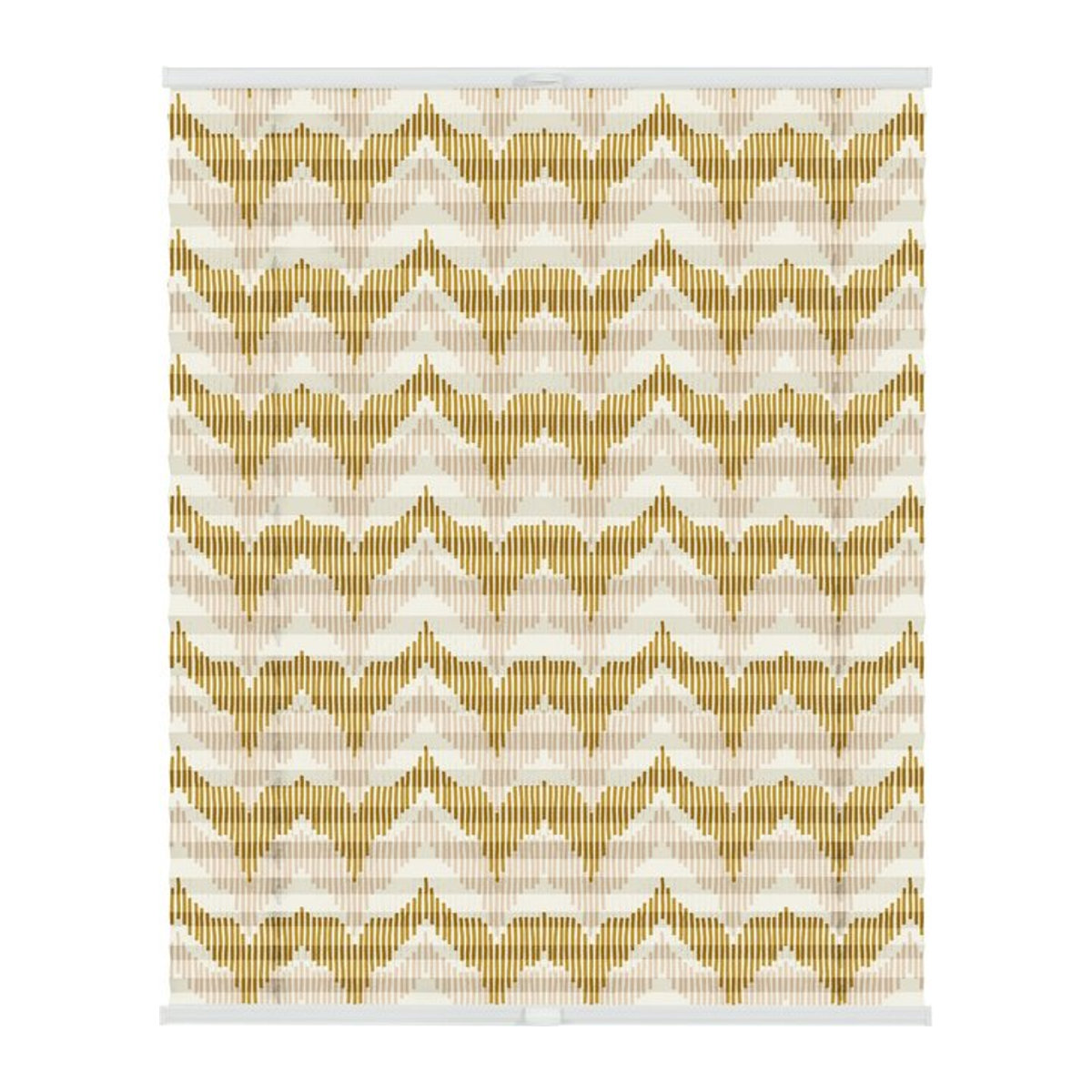 Lichtblick Plissee Klemmfix ohne Bohren blickdicht Boho Zig Zag Gelb - Bild 1