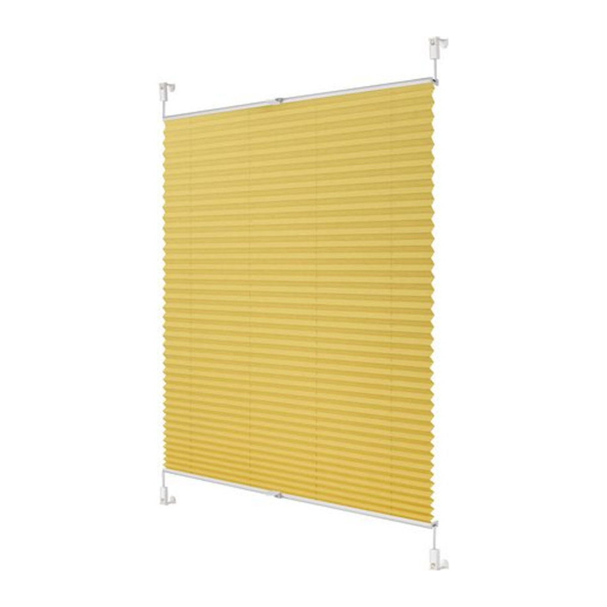 Lichtblick Plissee Klemmfix ohne Bohren verspannt Gelb B: 80 cm x H: 210 cm - Bild 3