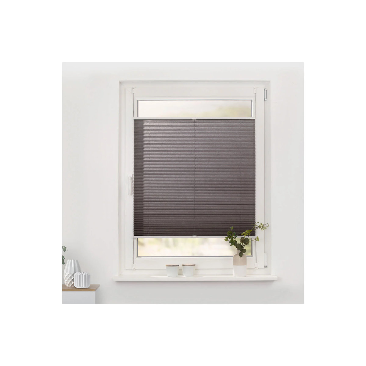 Lichtblick Plissee Klemmfix Taupe B: 50 cm, H: 130 cm - Bild 2