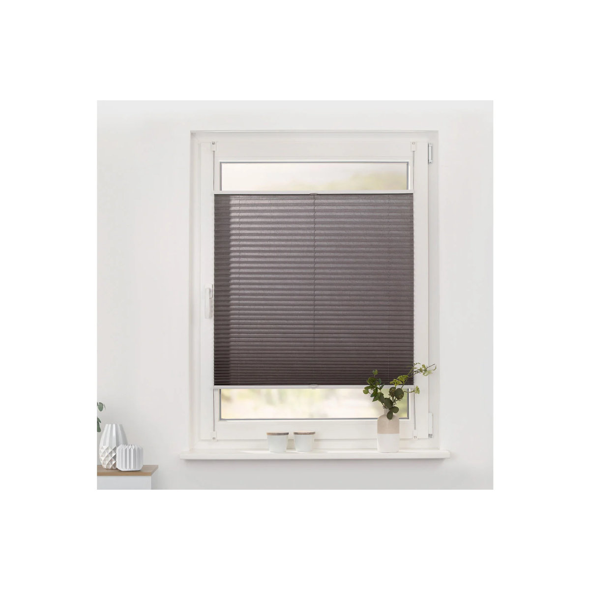 Lichtblick Plissee Klemmfix Taupe B: 60 cm, H: 130 cm - Bild 2