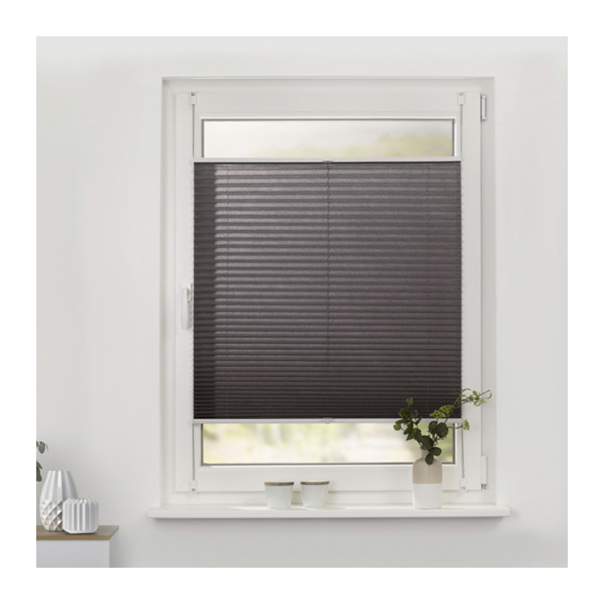 Lichtblick Plissee Klemmfix Taupe B: 60 cm, H: 130 cm - Bild 10