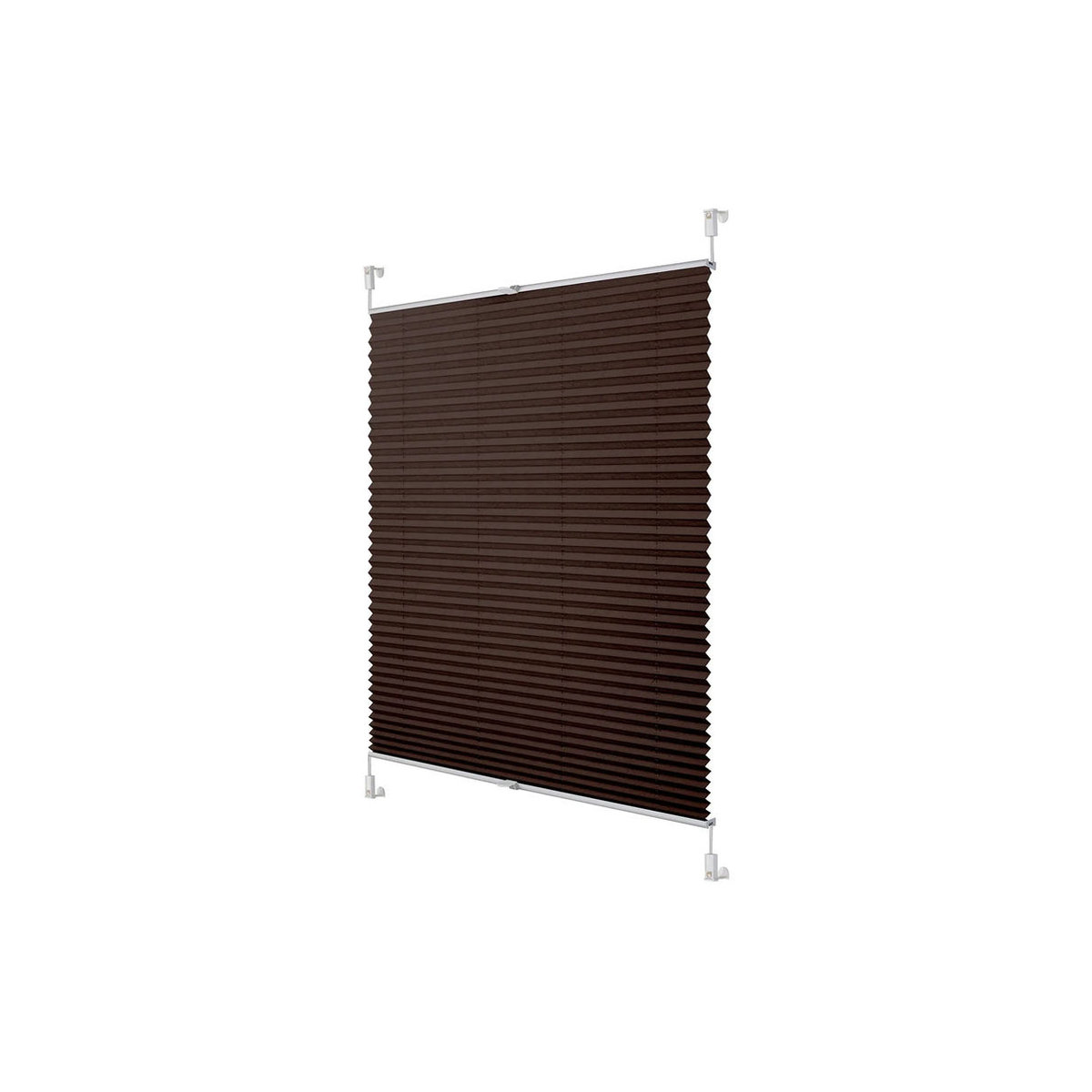 Lichtblick Plissee Klemmfix verspannt Braun B: 95 cm x H: 130 cm - Bild 7