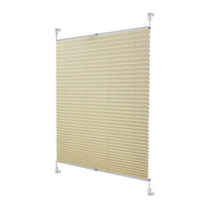 Lichtblick Plissee Klemmfix verspannt creme beige B/H: 95 x 130 cm