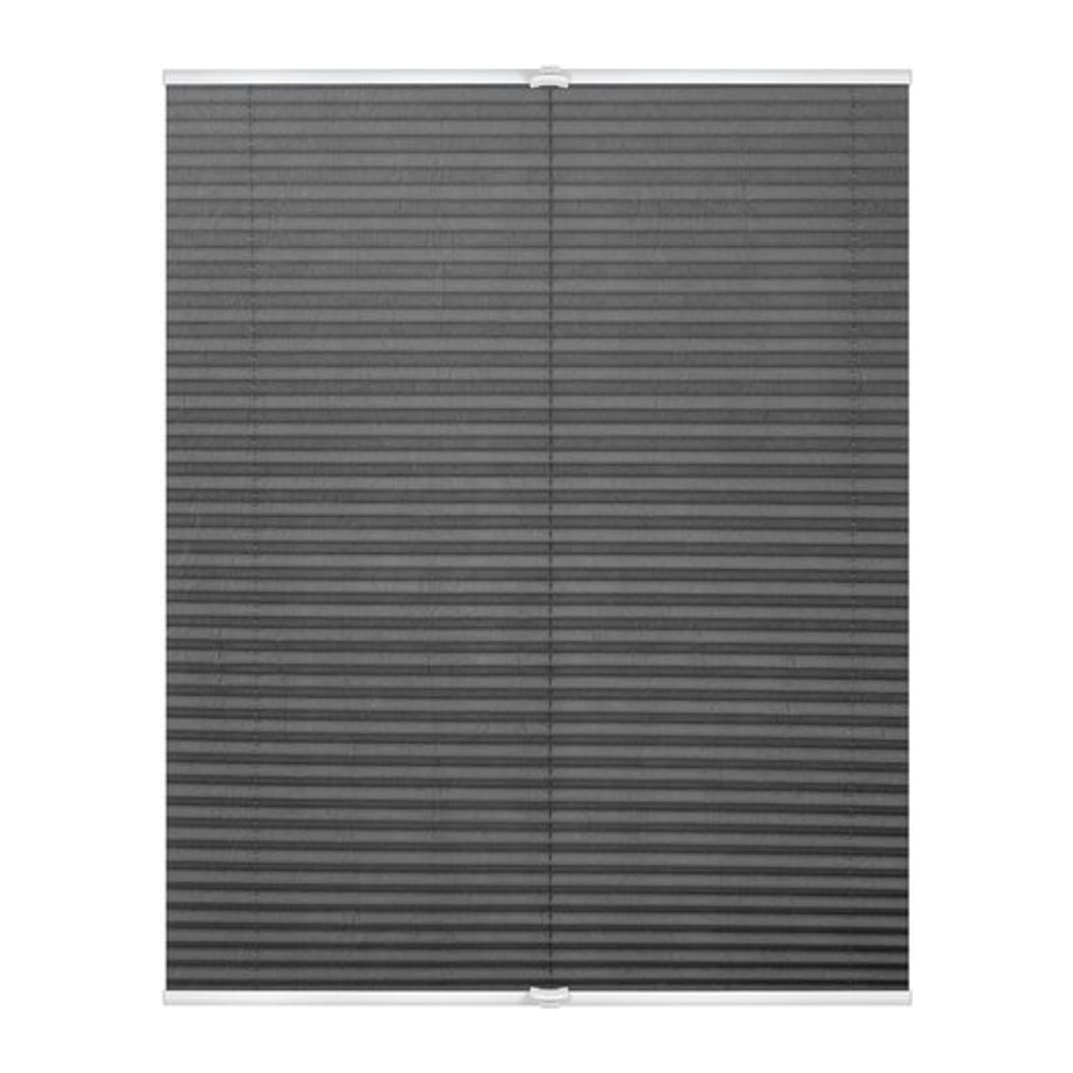 Lichtblick Plissee Klemmfix verspannt grau B/H: 90 x 210 cm - Bild 1
