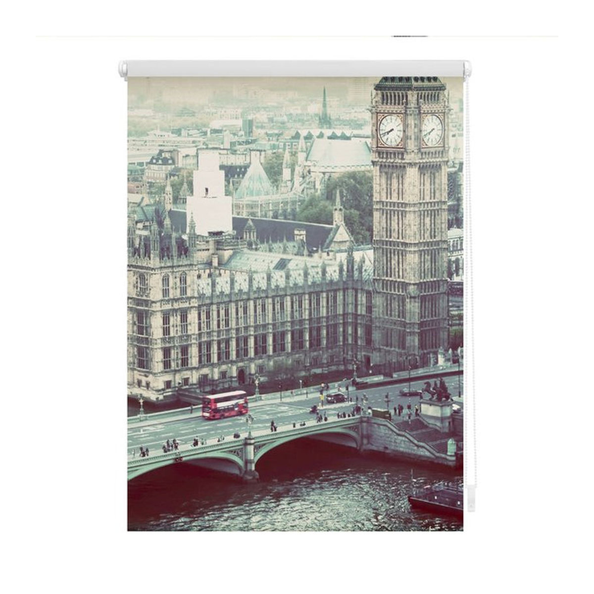 Lichtblick Rollo Klemmfix London Westminster Grau B: 100 cm, H: 150 cm - Bild 2
