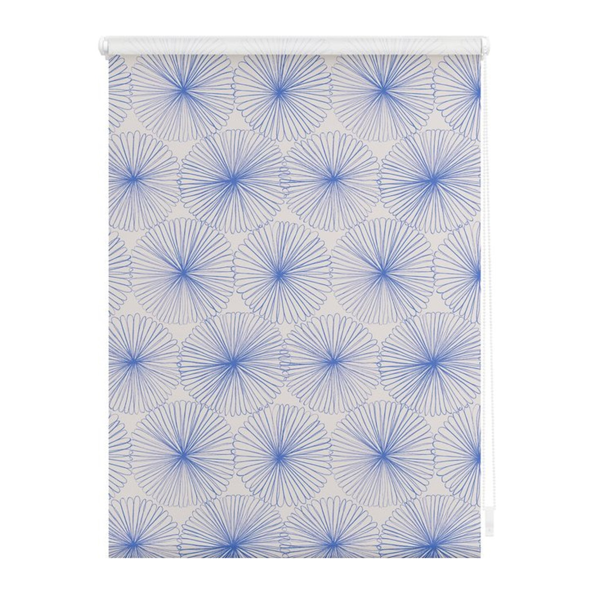 Lichtblick Rollo Klemmfix ohne Bohren Verdunkelung Flower wheel Blau - Bild 1