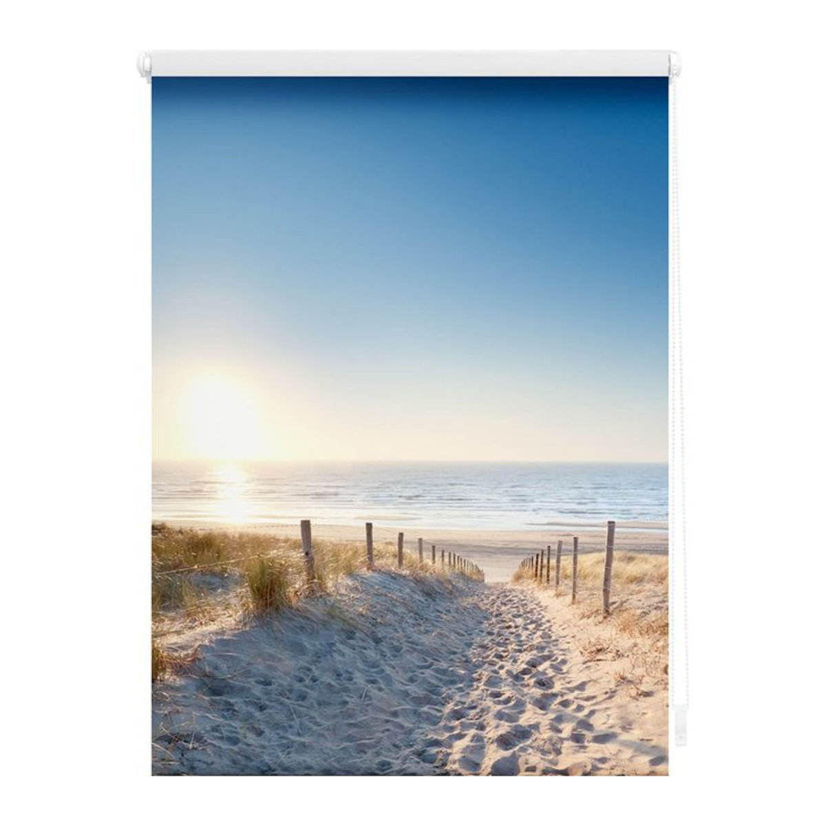 Lichtblick Rollo Klemmfix Ostseestrand Blau B: 120 cm, H: 150 cm - Bild 2