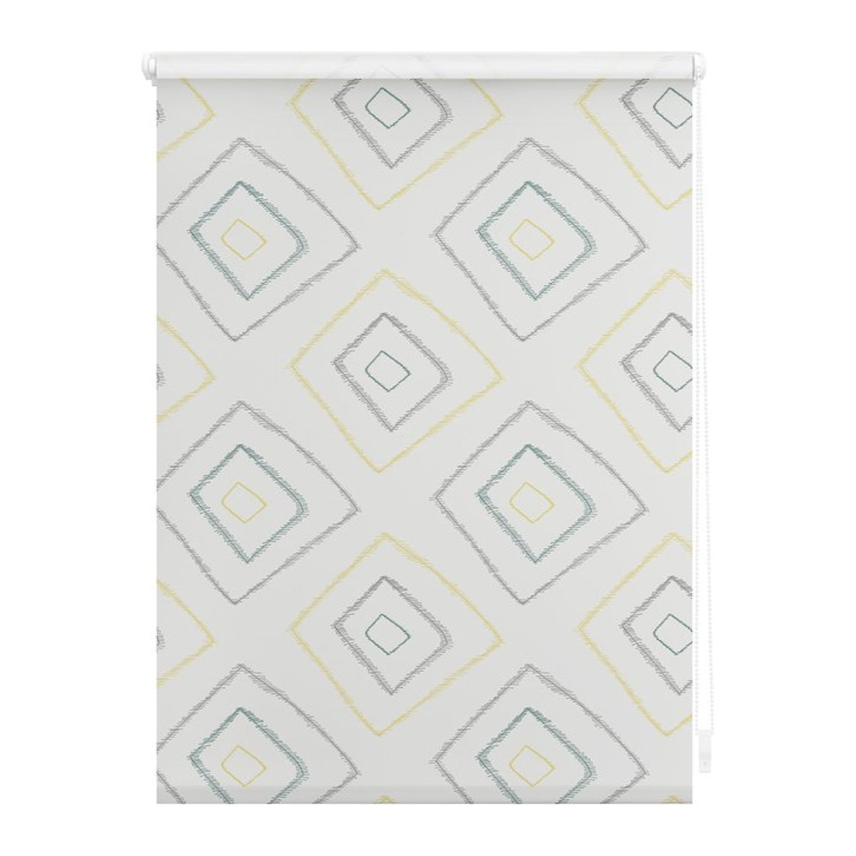 Lichtblick Rollo Klemmfix Stripy Boho Rectangle blickdicht ohne Bohren in Beige - Bild 1