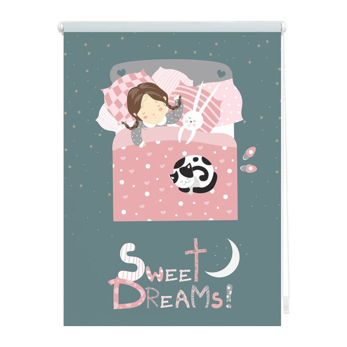 Lichtblick Rollo Klemmfix Sweet Dreams Verdunkelung Grau Rosa B: 90 cm x H: 150 cm - Bild 3