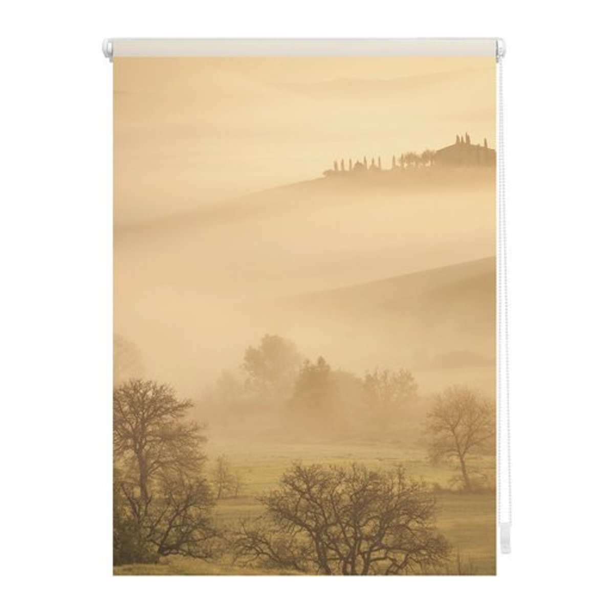 Lichtblick Rollo Klemmfix Toscana in Orange Braun Beige - Bild 1