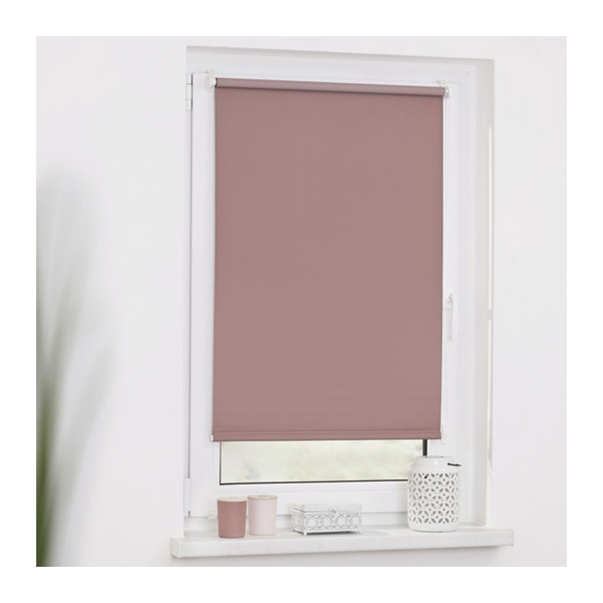 Lichtblick Rollo Klemmfix Verdunkelung Altrosa Rot B: 80 cm, H: 150 cm - Bild 3