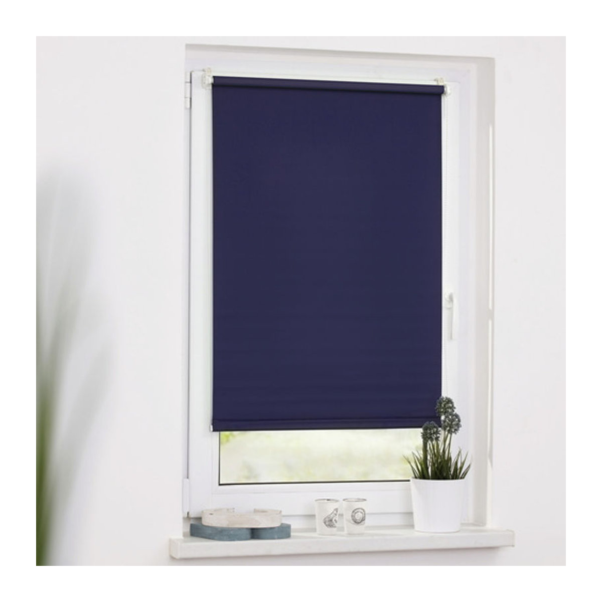 LICHTBLICK Rollo Klemmfix Verdunkelung Blau B: 45 cm, H: 150 cm - Bild 7