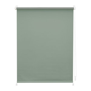 Lichtblick Rollo Klemmfix Verdunkelung ohne Bohren, Farbe: Grün/Silber, B: 80 cm, H: 200 cm