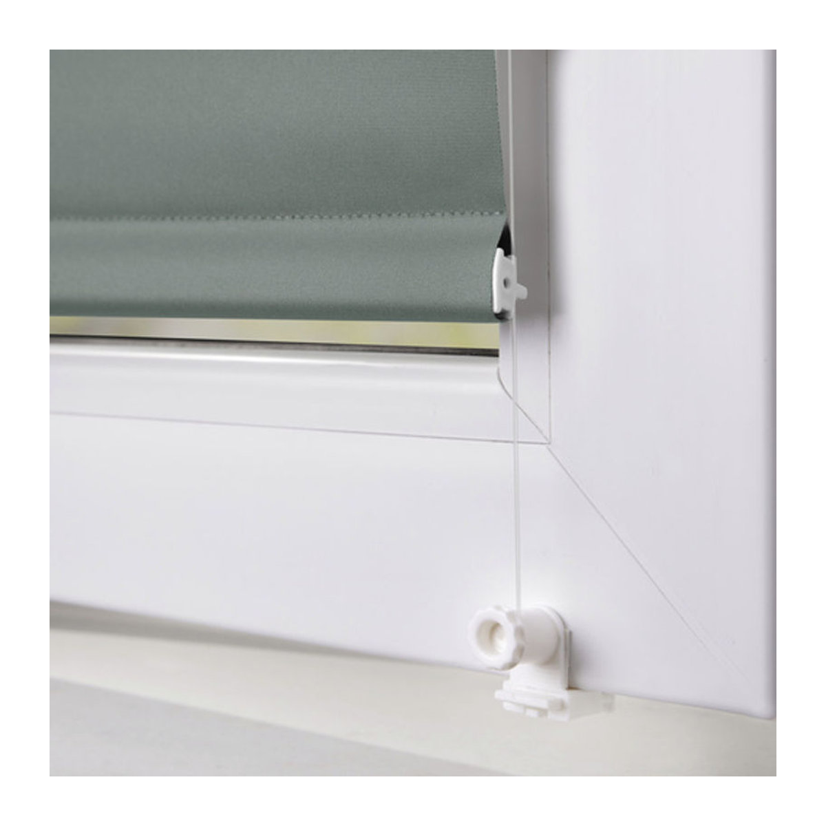 Lichtblick Rollo Klemmfix Verdunkelung ohne Bohren Salbei, B: 90 cm, H: 220 cm - Bild 6