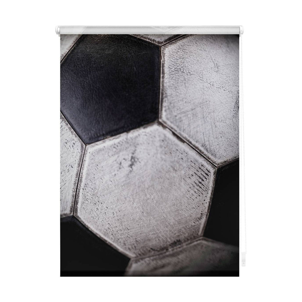 LICHTBLICK Rollo Retro Fußball in Schwarz und Weiß, Breite: 60 cm, Höhe: 150 cm - Bild 2