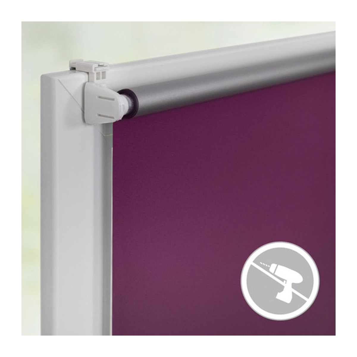 Lichtblick Thermo Klebe- und Klemmrollo Verdunklungsqualität in Fuchsia, B: 70 cm, H: 220 cm - Bild 7