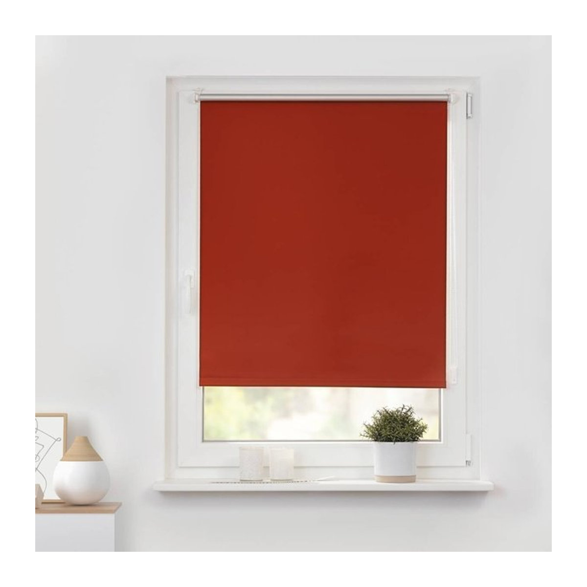LICHTBLICK Thermo-Klemmrollo in Verdunklungsqualität, Farbe: Terracotta, B/H: 55 x 150 cm - Bild 5