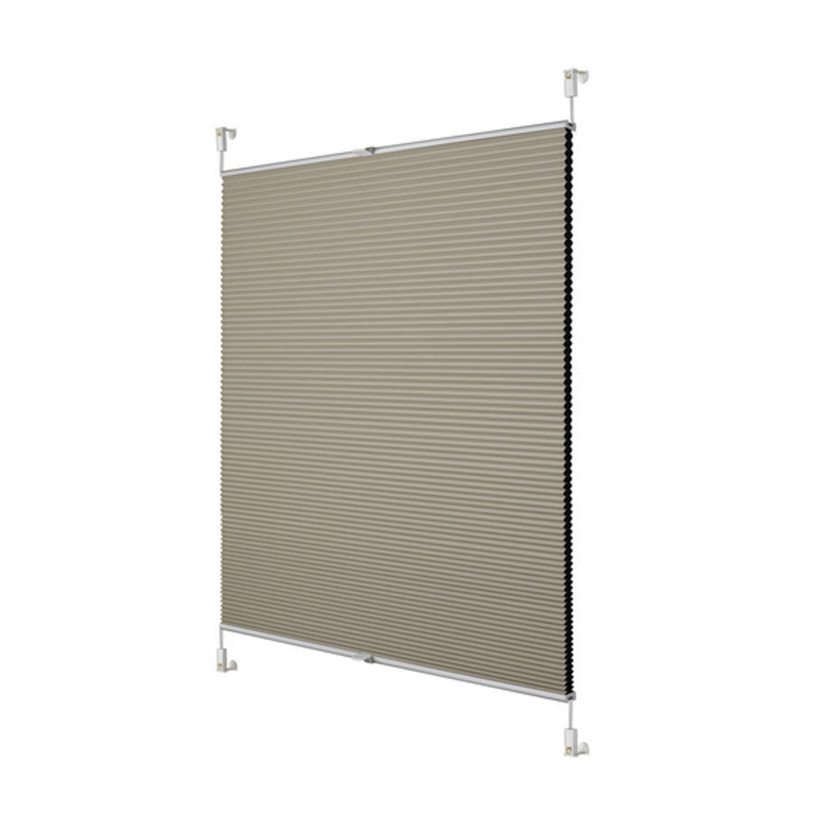Lichtblick Thermo-Plissee Klemmfix zur Verdunkelung und Wärmedämmung, Farbe: Creme-Beige, B: 100 cm, H: 130 cm - Bild 2