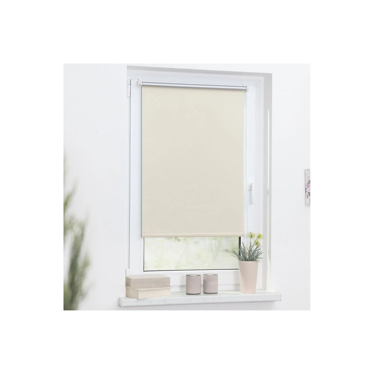LICHTBLICK Thermo-Rollo Klemmfix, Farbe: Creme-Beige, B: 60 cm, H: 220 cm - Bild 2