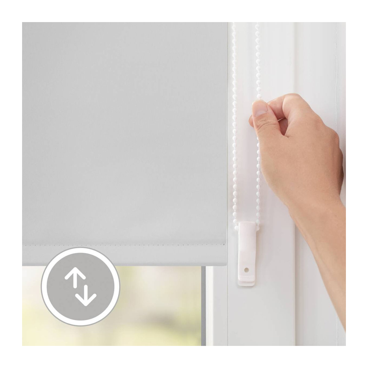 Lichtblick Thermo-Rollo Klemmfix in Anthrazit, B/H: 70 x 220 cm - Bild 5