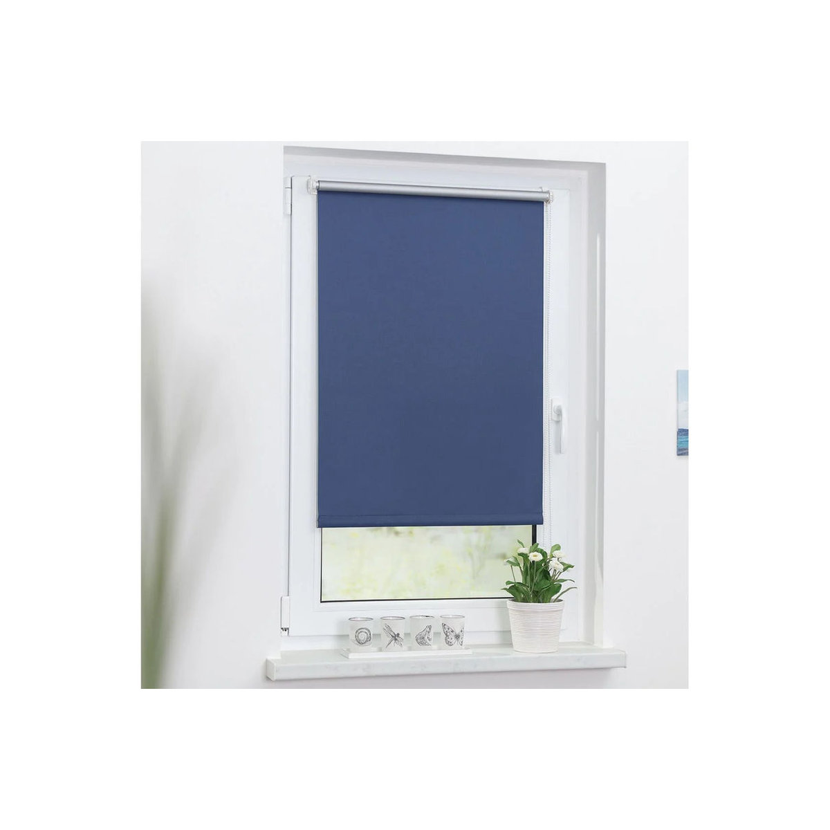 LICHTBLICK Thermo-Rollo Klemmfix Verdunkelung Blau B: 100 cm x H: 150 cm - Bild 2