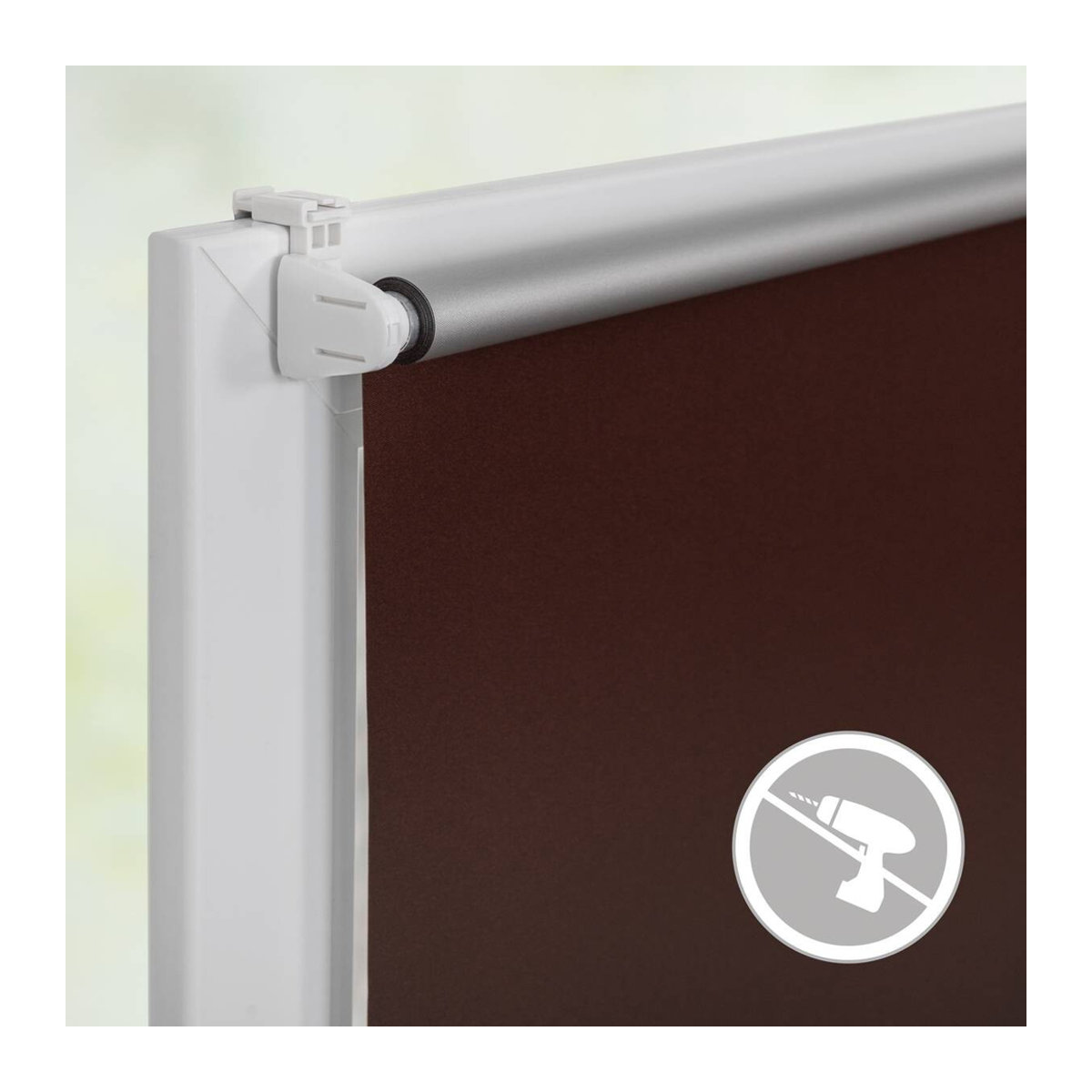 Lichtblick Thermo-Rollo Klemmfix Verdunkelung Braun B/H: 80 x 150 cm - Bild 5