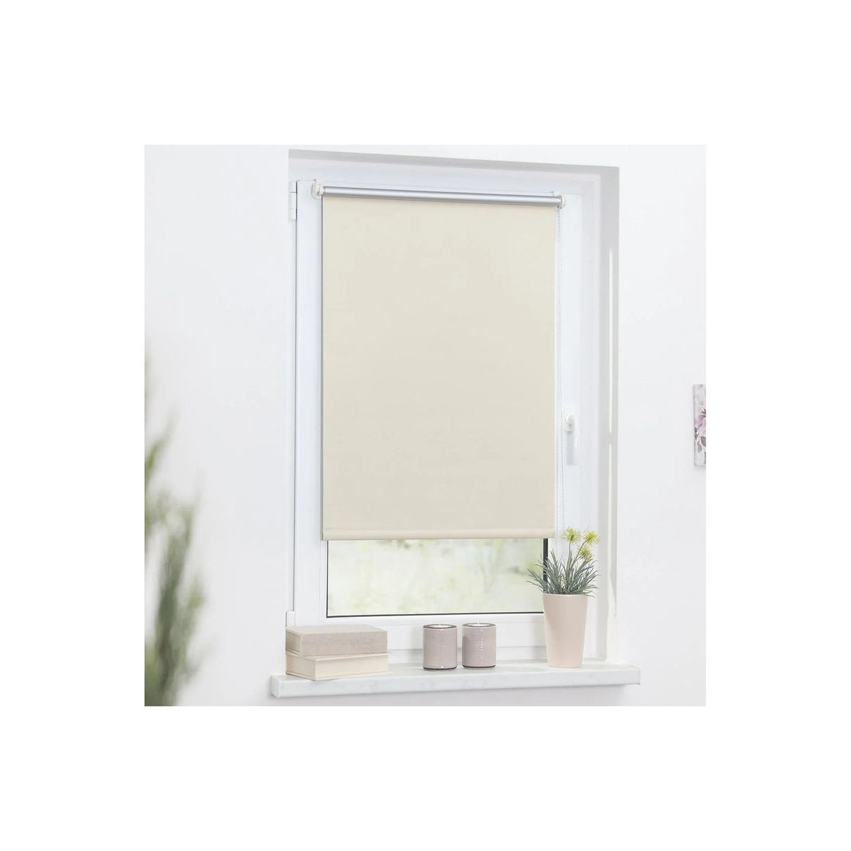 Lichtblick Thermo-Rollo Klemmfix Verdunkelung Creme B: 90 cm, H: 150 cm - Bild 2
