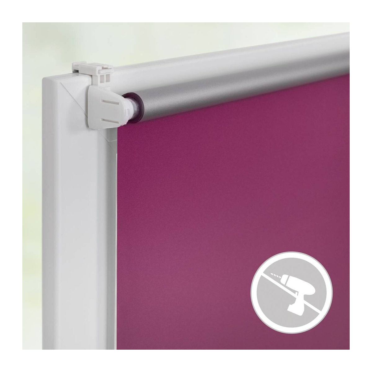 Lichtblick Thermo-Rollo Klemmfix Verdunkelung Fuchsia B/H: 90 x 150 cm - Bild 8