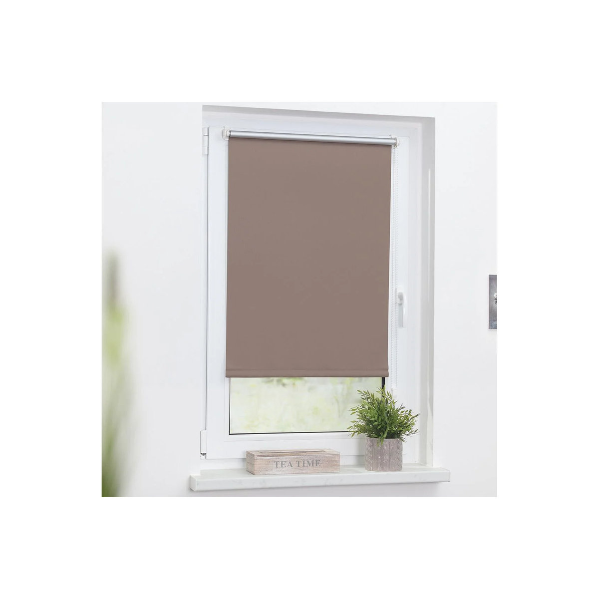 Lichtblick Thermo-Rollo Klemmfix Verdunkelung Taupe B/H: 90 x 150 cm - Bild 4