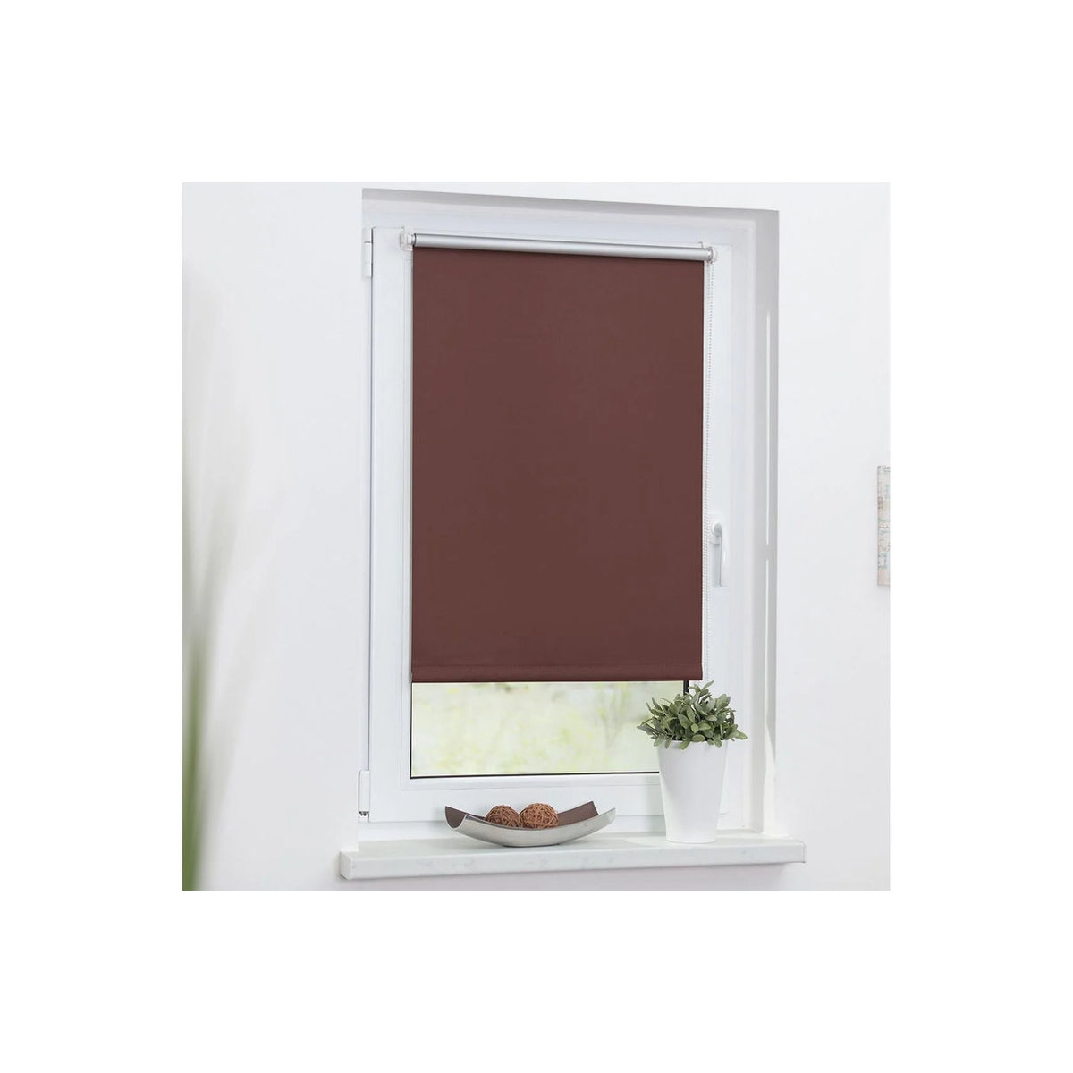 LICHTBLICK Thermo-Rollo Klemmfix zur Verdunkelung, Braun, B: 60 cm, H: 150 cm - Bild 2