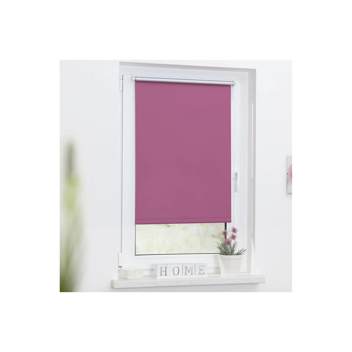LICHTBLICK Thermo-Rollo Klemmfix zur Verdunkelung, Fuchsia, B: 80 cm, H: 220 cm - Bild 3