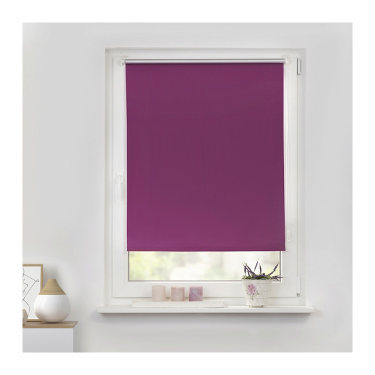 LICHTBLICK Thermo-Rollo Klemmfix zur Verdunkelung, Fuchsia, B: 80 cm, H: 220 cm - Bild 7
