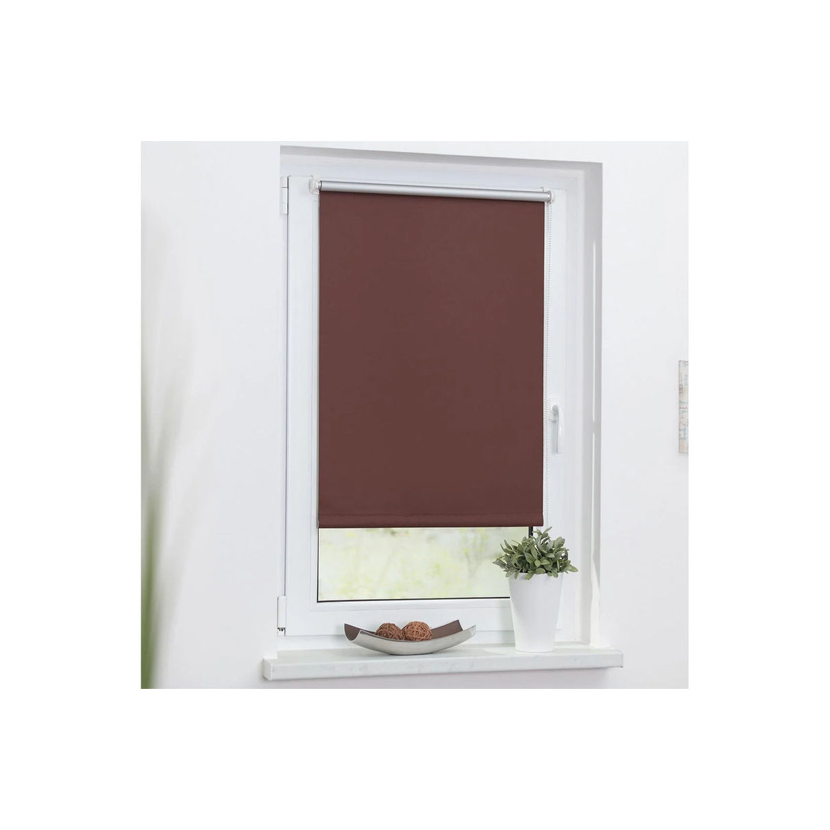 Lichtblick Thermo-Rollo mit Klemmfix in Braun, B: 60 cm, H: 220 cm - Bild 2