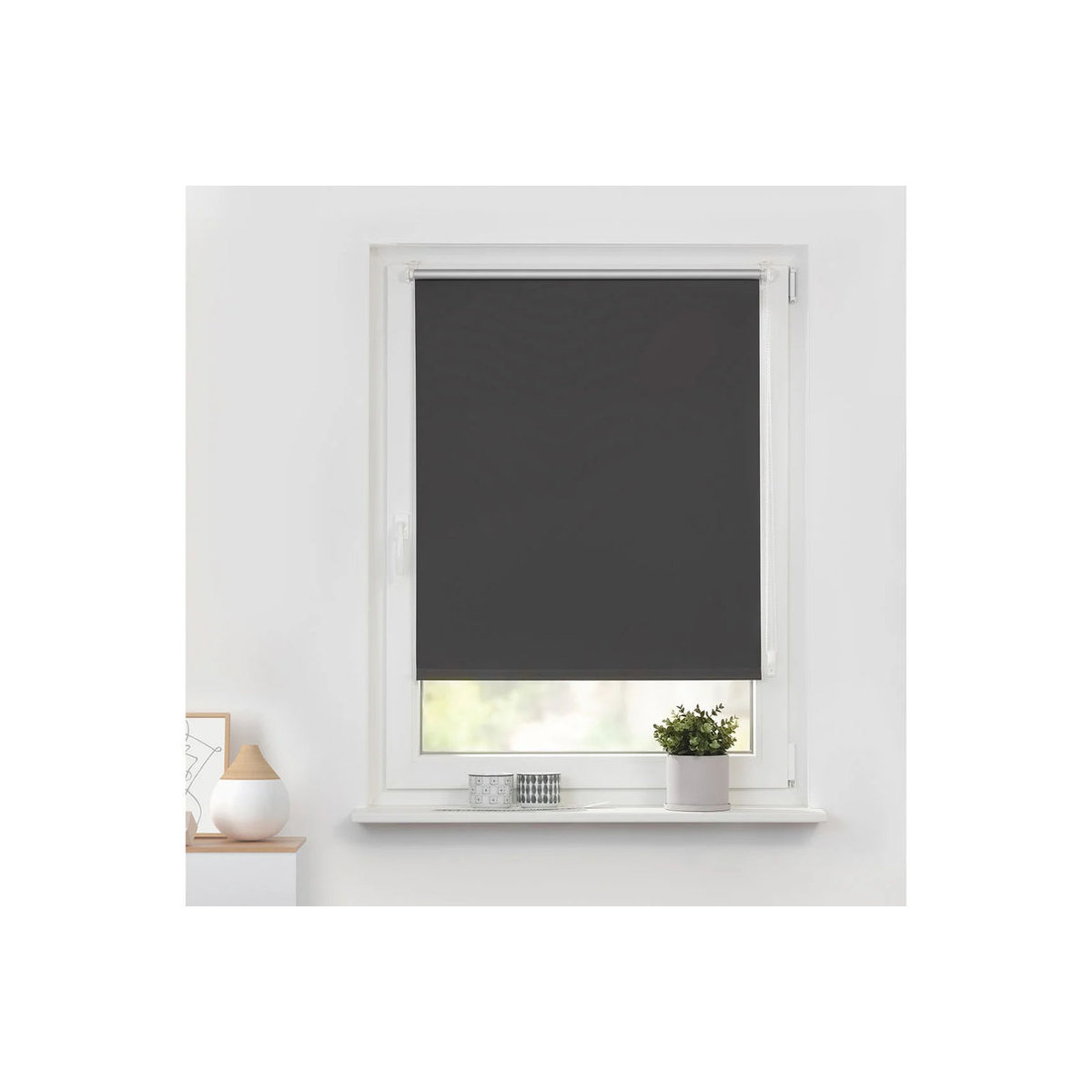 LICHTBLICK Thermo-Rollo zum Klemm oder Kleben in Anthrazit, B/H: 95 x 150 cm - Bild 2
