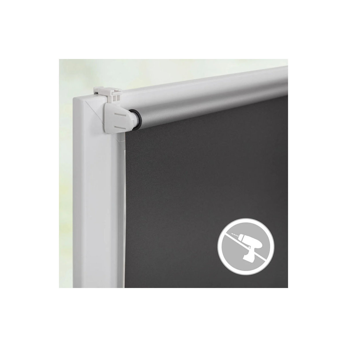 LICHTBLICK Thermo-Rollo zum Klemm oder Kleben in Anthrazit, B/H: 95 x 150 cm - Bild 3