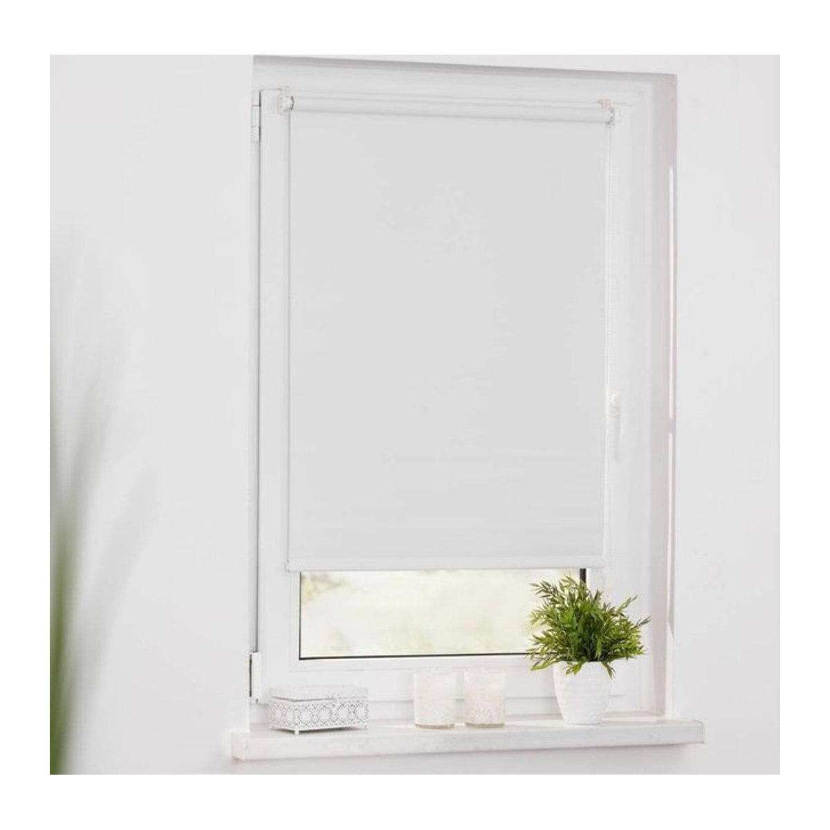 LICHTBLICK Verdunkelungsrollo Klemmfix ohne Bohren, Grau, B: 120 cm, H: 150 cm - Bild 3