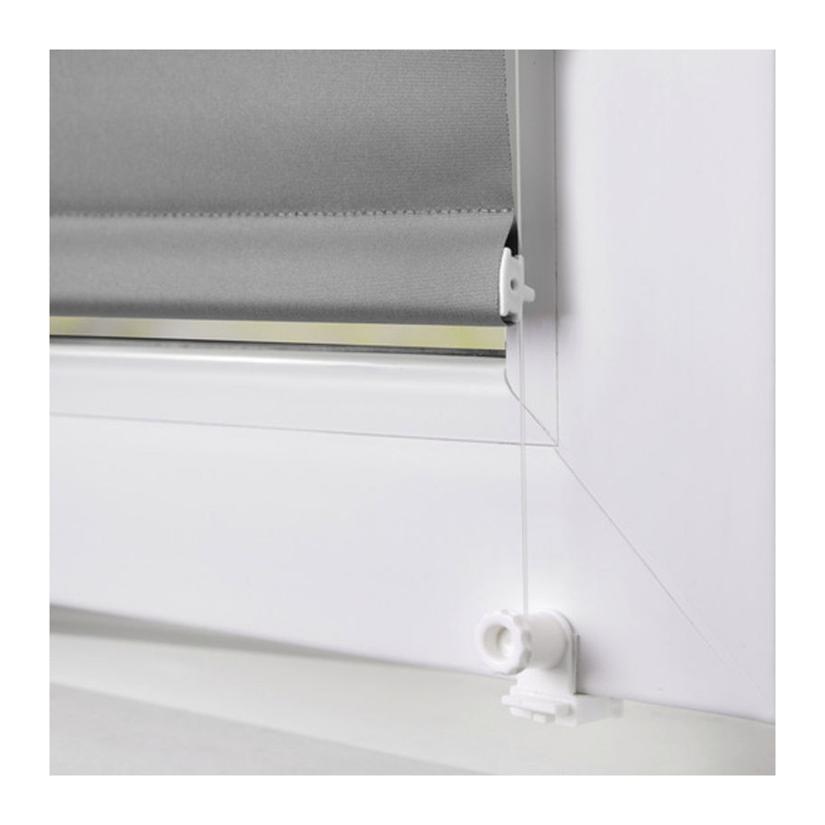 LICHTBLICK Verdunkelungsrollo Klemmfix ohne Bohren, Grau, B: 70 cm, H: 150 cm - Bild 2