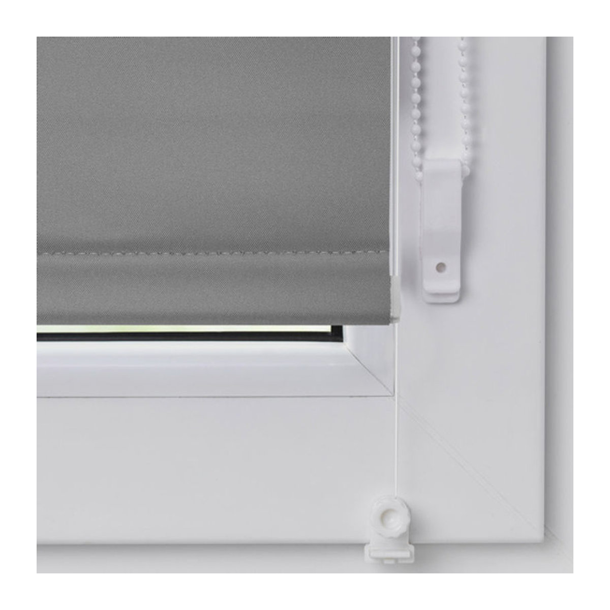 LICHTBLICK Verdunkelungsrollo Klemmfix ohne Bohren, Grau, B: 70 cm, H: 150 cm - Bild 4