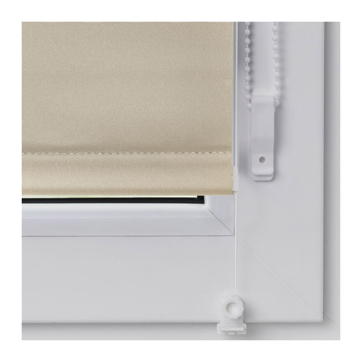 Lichtblick Verdunkelungsrollo Klemmfix ohne Bohren in Creme Beige B: 90 cm, H: 150 cm - Bild 2