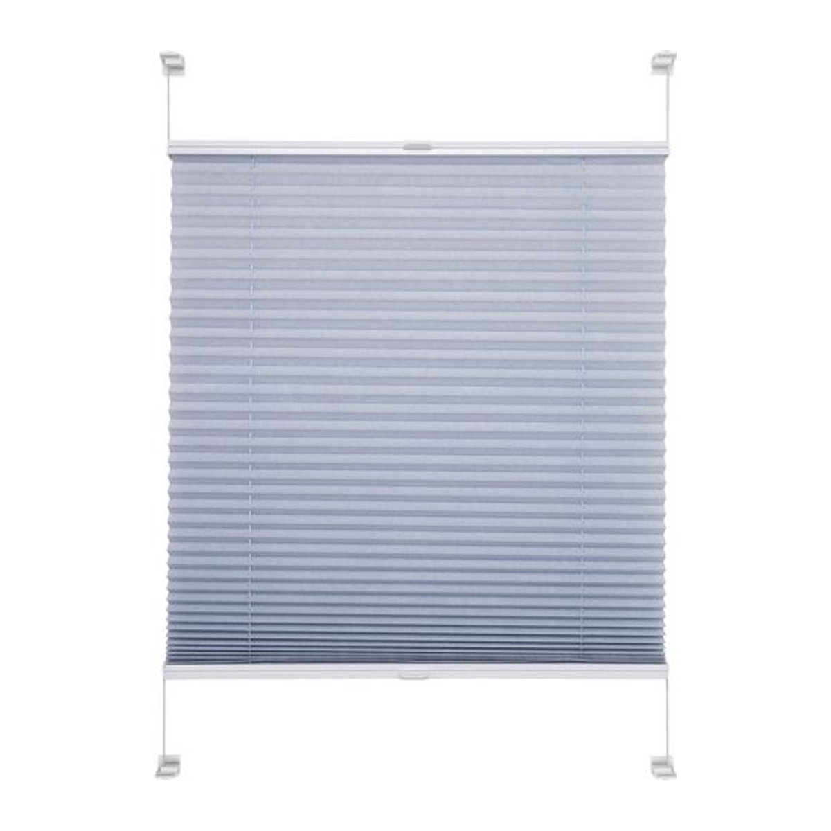 LIEDECO Klemmfix Plissee blau B: 80 cm, H: 150 cm - Bild 1