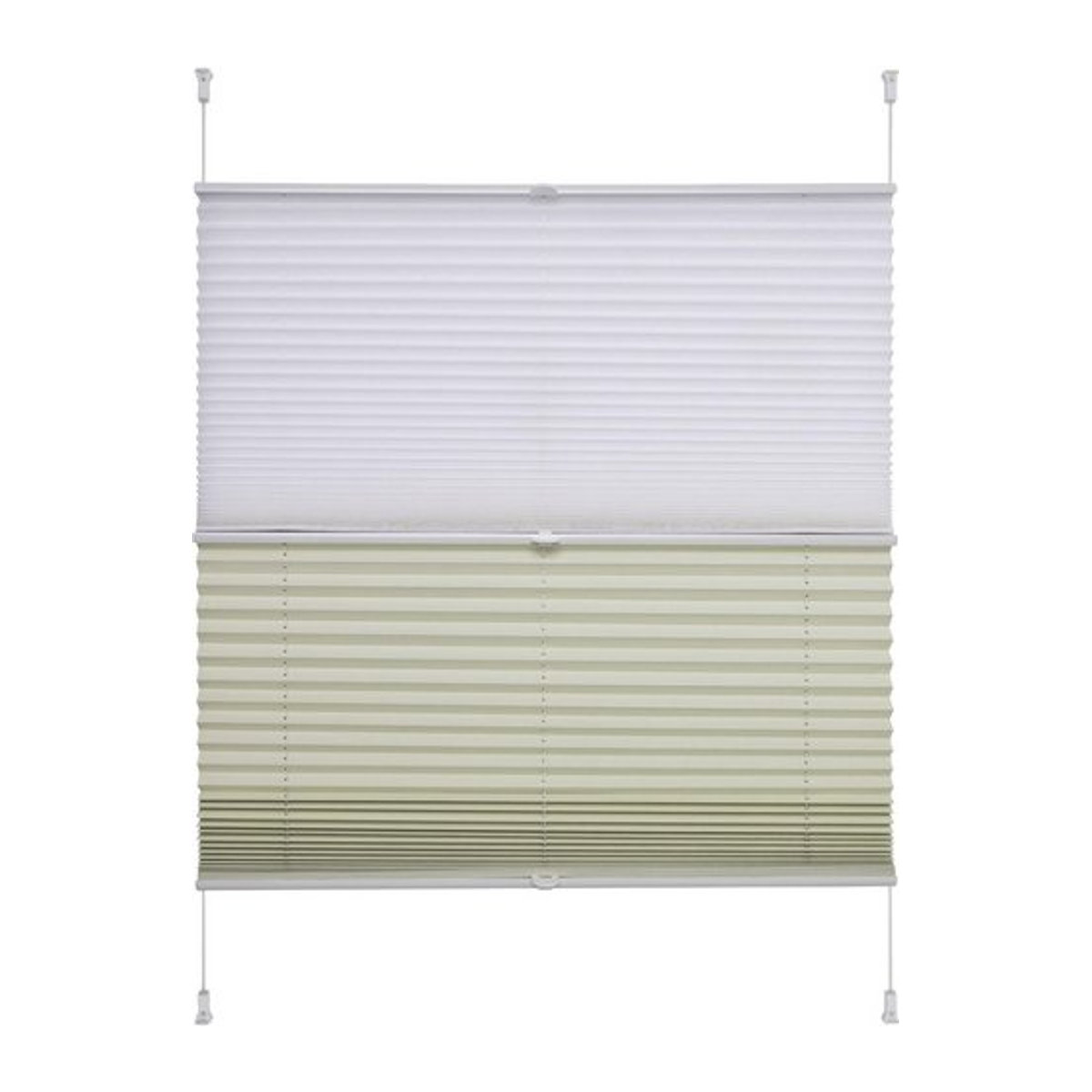 LIEDECO Klemmfix Plissee in Beige zur Verdunkelung, B: 80 cm, H: 130 cm - Bild 1