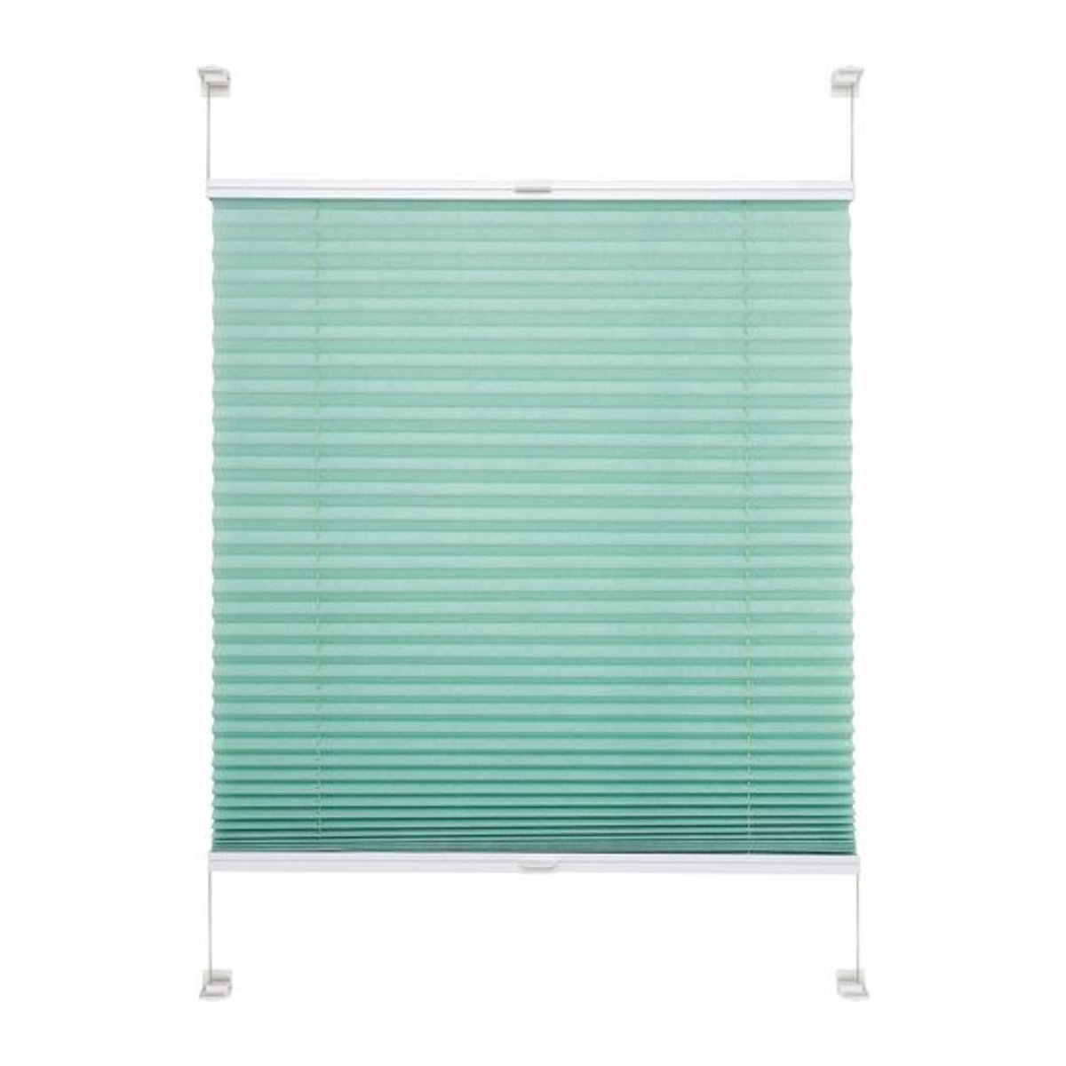 LIEDECO Klemmfix Plissee in Grün, B: 100 cm x H: 150 cm - Bild 1