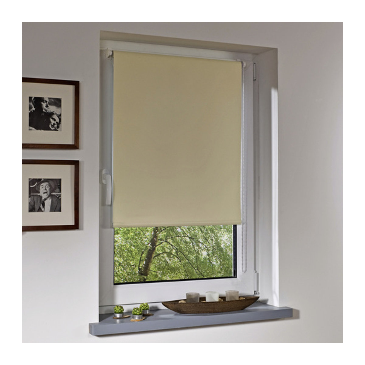 LIEDECO Verdunkelungsrollo Klemmfix in Creme und Beige aus Polyester - Bild 2